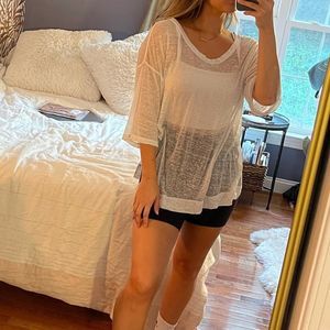 UO See Through Tee